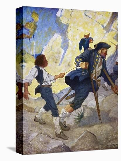 Treasure Island, 1911-Newell Convers Wyeth-Stretched Canvas