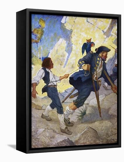 Treasure Island, 1911-Newell Convers Wyeth-Framed Stretched Canvas