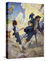 Treasure Island, 1911-Newell Convers Wyeth-Stretched Canvas