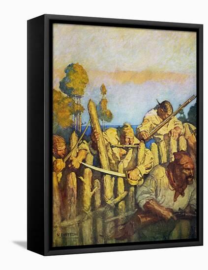 Treasure Island, 1911-Newell Convers Wyeth-Framed Stretched Canvas