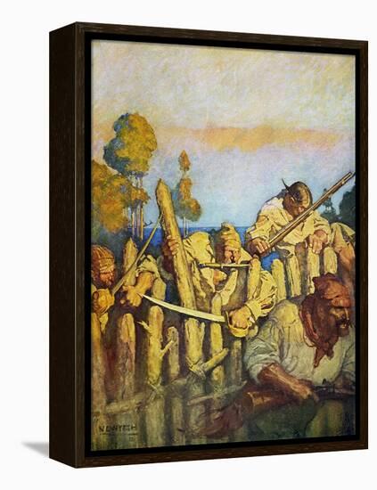 Treasure Island, 1911-Newell Convers Wyeth-Framed Stretched Canvas