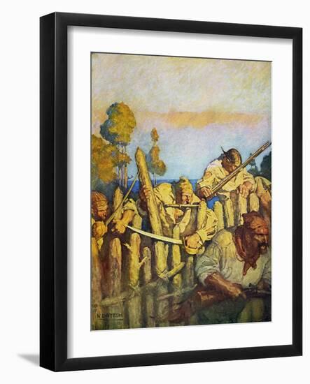 Treasure Island, 1911-Newell Convers Wyeth-Framed Giclee Print