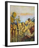 Treasure Island, 1911-Newell Convers Wyeth-Framed Giclee Print