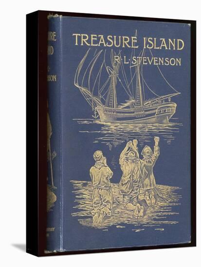 Treasure Island, Cover of the 1899 Edition-null-Stretched Canvas