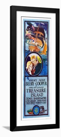 TREASURE ISLAND, from left: Jackie Cooper, Wallace Beery, 1934.-null-Framed Art Print