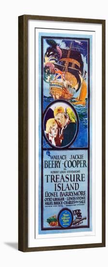 TREASURE ISLAND, from left: Jackie Cooper, Wallace Beery, 1934.-null-Framed Premium Giclee Print