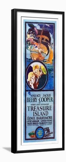 TREASURE ISLAND, from left: Jackie Cooper, Wallace Beery, 1934.-null-Framed Premium Giclee Print