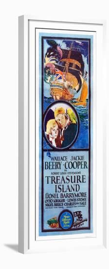 TREASURE ISLAND, from left: Jackie Cooper, Wallace Beery, 1934.-null-Framed Premium Giclee Print