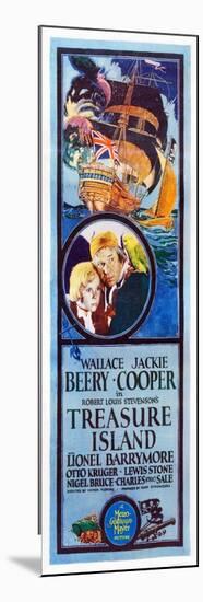TREASURE ISLAND, from left: Jackie Cooper, Wallace Beery, 1934.-null-Mounted Premium Giclee Print