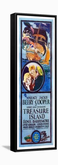 TREASURE ISLAND, from left: Jackie Cooper, Wallace Beery, 1934.-null-Framed Stretched Canvas