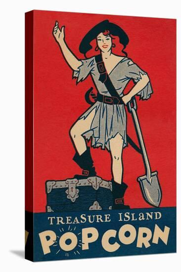 Treasure Island Popcorn Poster-null-Stretched Canvas