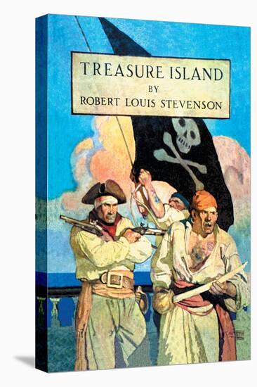 Treasure Island-Newell Convers Wyeth-Stretched Canvas