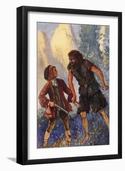 Treasure Isle, Ben Gunn-John Cameron-Framed Art Print