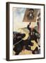 Treasure Isle, Black Dog-John Cameron-Framed Art Print