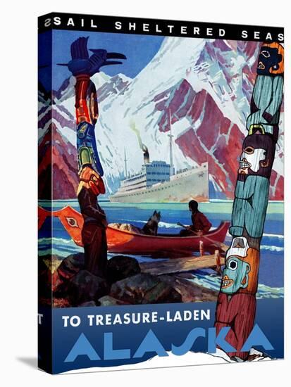 Treasure- Laden Alaska-null-Stretched Canvas