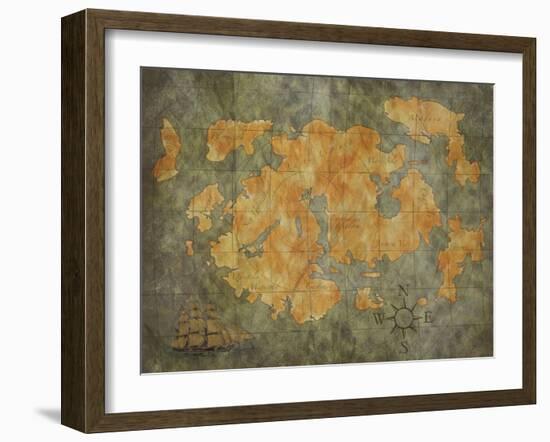 Treasure Map-jgroup-Framed Art Print