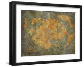 Treasure Map-jgroup-Framed Art Print