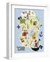 Treasure Map-Erin Clark-Framed Giclee Print