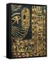 Treasure of Tanis, Cartonnage of King Sheshong, Detail of the Hieroglyphs with Gold Overlay-null-Framed Stretched Canvas