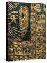 Treasure of Tanis, Cartonnage of King Sheshong, Detail of the Hieroglyphs with Gold Overlay-null-Stretched Canvas