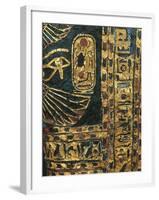 Treasure of Tanis, Cartonnage of King Sheshong, Detail of the Hieroglyphs with Gold Overlay-null-Framed Giclee Print
