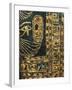 Treasure of Tanis, Cartonnage of King Sheshong, Detail of the Hieroglyphs with Gold Overlay-null-Framed Giclee Print