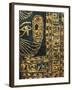 Treasure of Tanis, Cartonnage of King Sheshong, Detail of the Hieroglyphs with Gold Overlay-null-Framed Giclee Print