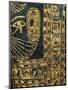 Treasure of Tanis, Cartonnage of King Sheshong, Detail of the Hieroglyphs with Gold Overlay-null-Mounted Giclee Print