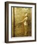 Treasure of Tutankhamen, Gilded Shrine of Canopic Jars or Canopic Chest from New Kingdom-null-Framed Giclee Print