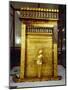 Treasure of Tutankhamen, Gilded Shrine of Canopic Jars or Canopic Chest from New Kingdom-null-Mounted Giclee Print