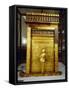 Treasure of Tutankhamen, Gilded Shrine of Canopic Jars or Canopic Chest from New Kingdom-null-Framed Stretched Canvas