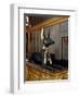 Treasure of Tutankhamen, Wooden Statue of Jackal God Anubis Upon a Gilded Chest from New Kingdom-null-Framed Giclee Print