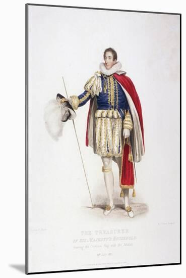 Treasurer in Ceremonial Costume, 1826-Edward Scriven-Mounted Giclee Print