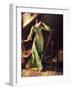 Treasures (or Lady in Green Dress; Attic Scene)-Norman Rockwell-Framed Giclee Print