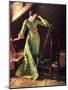 Treasures (or Lady in Green Dress; Attic Scene)-Norman Rockwell-Mounted Giclee Print