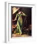 Treasures (or Lady in Green Dress; Attic Scene)-Norman Rockwell-Framed Giclee Print