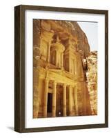 Treasury at Dusk, Petra, UNESCO World Heritage Site, Jordan, Middle East-Ken Gillham-Framed Photographic Print