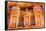 Treasury built by the Nabataens, Siq, Petra, Jordan.-William Perry-Framed Stretched Canvas