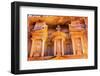 Treasury built by the Nabataens, Siq, Petra, Jordan.-William Perry-Framed Photographic Print