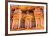 Treasury built by the Nabataens, Siq, Petra, Jordan.-William Perry-Framed Photographic Print