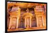 Treasury built by the Nabataens, Siq, Petra, Jordan.-William Perry-Framed Photographic Print