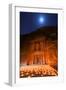 Treasury Lit by Candles at Night, Petra, Jordan, Middle East-Neil Farrin-Framed Premium Photographic Print