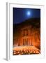 Treasury Lit by Candles at Night, Petra, Jordan, Middle East-Neil Farrin-Framed Photographic Print