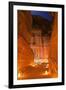 Treasury Lit by Candles at Night, Petra, Jordan, Middle East-Neil Farrin-Framed Photographic Print