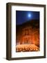 Treasury Lit by Candles at Night, Petra, Jordan, Middle East-Neil Farrin-Framed Photographic Print