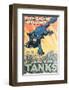 Treat'Em Rough! Join The Tanks-August Hutof-Framed Art Print