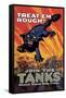 Treat 'Em Rough: Join the Tanks-Hutaf-Framed Stretched Canvas