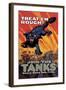 Treat 'Em Rough: Join the Tanks-Hutaf-Framed Art Print