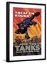 Treat 'Em Rough: Join the Tanks-Hutaf-Framed Art Print