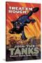 Treat 'Em Rough: Join the Tanks-Hutaf-Stretched Canvas